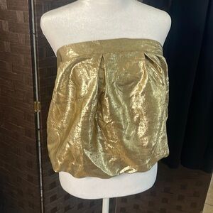 Gold tube top